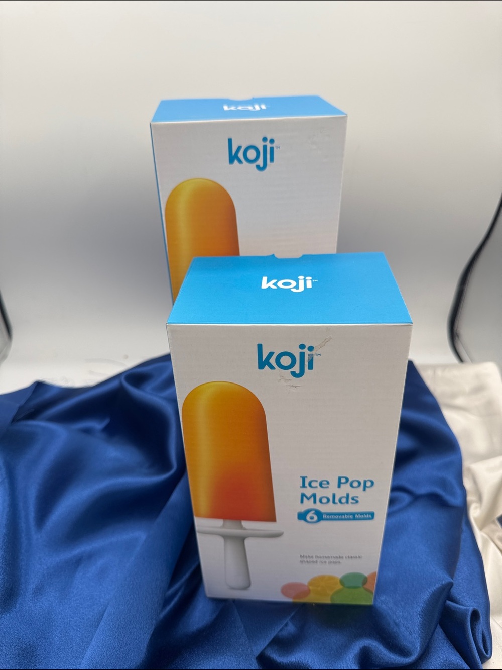 2-koji Ice Pop Molds - Orange & White NIB